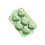 Heart Shape 6 Compartment Silicone Mold for Handmade-Green 1
