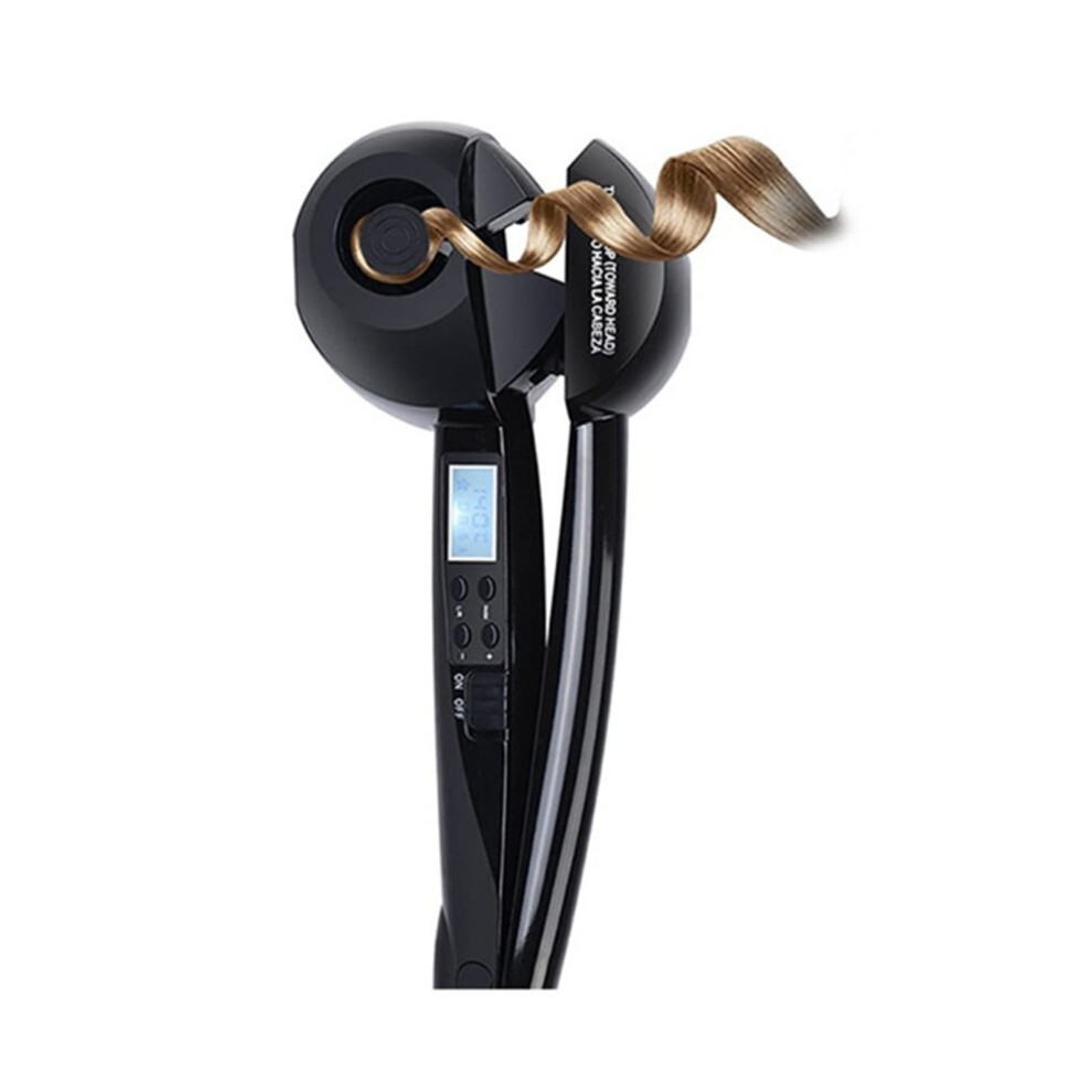 Automatic Hair Curler with LCD Display, Ceramic Curling Iron, AntiScald, Rechargeable Travel Tool