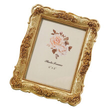 Elegant Gold Resin Wall Art Tabletop Photo Frame For-6 inch