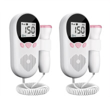 Monitor della frequenza cardiaca fetale con grande schermo LCD, sonda da 3.0 MHz