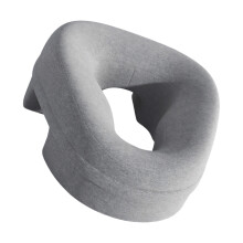 Memory Foam Face Cushion For Massage And Relaxation-Light Grey