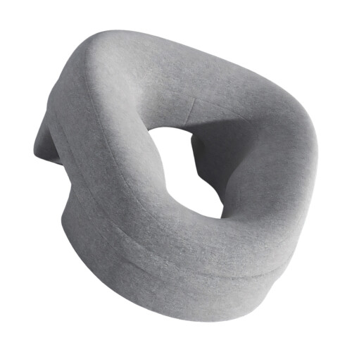 Memory Foam Face Cushion For Massage And Relaxation-Light Grey