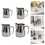 304 Stainless Steels Coffee Frothing Pitcher for Precise-500ml 3