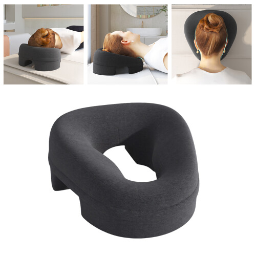 Ergonomisch gezichtskussen met geheugenschuim met-Donkergrijs 2