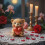 High Temperatures Silicone Mould Balloon Bear For Scented Candle 6