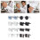 Boutons de manchette de chemise, accessoires, boutons de 4