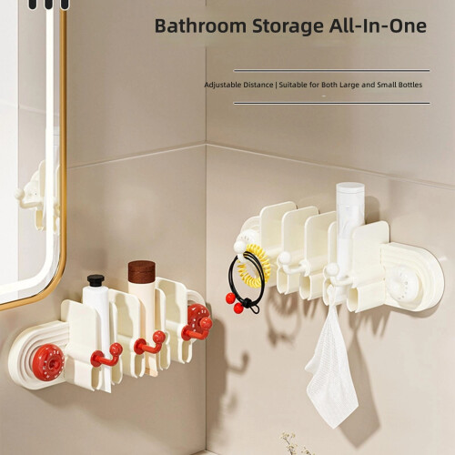Modern ABS Toothpaste Clip With Multiple Shelves Ideal-Yellow 2