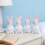 Pasen witte konijnen decoratieve ornamenten 6