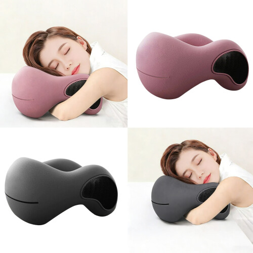 Face Down Pillow Desk Pillow for Napping Memory Foam-grey 2