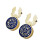 Crystals Studded Copper Cufflinks Designs For Professional-gold 1