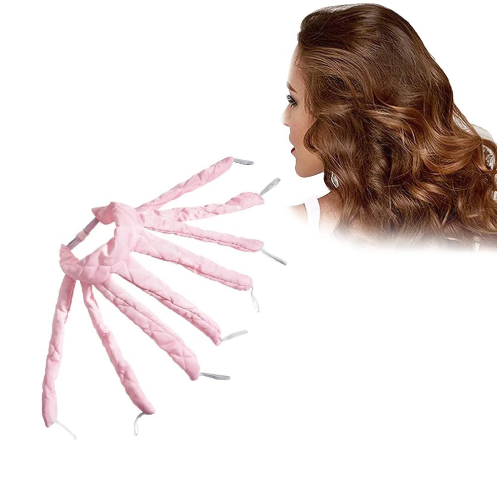 Heatless Curling Rod Headband for Long Hair, No Heat Soft Sleep Hair Curlers Styling Set