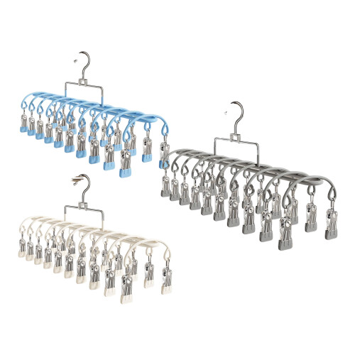 Clothes Drying Rack Stainless Steel Construction 20-White 1