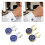 Multipurpose Copper Cufflinks Features Florals-silver black 3