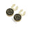 Handsome Copper Cufflinks Featuring Pattern And Stone-gold 4