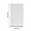 Clear Acrylic Flower Vases None Breakable Plastic Vases-10x20cm 7