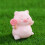 Mini cochons en résine, petits cochons miniatures pour fées, 3