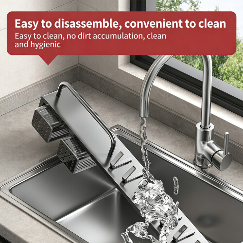 Kitchen Wall Mountable Organizers Includes Storage-Black 30cm 1