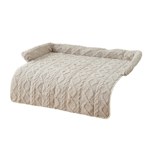 Thicken Long Haired Sofa Bed Nest for Pet Bed-Light Grey B