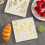Lot de 20 serviettes jetables élégantes à bordure dorée, conçues 6