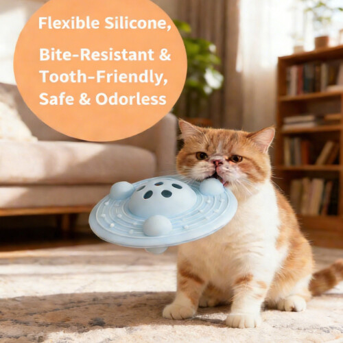 Dierenvoeding Puzzel Feeder Interactief Lek Speelgoed-Geel 2