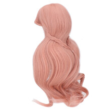 Children’s Doll Wig 8-9 inch Soft Curly Long Hair Carrot Colour Kids Gift