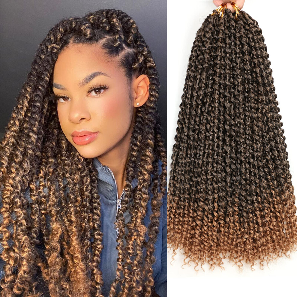 Passion Twist Hair 7 Packs 24 Inch Water Wave Crochet Braids for Black Women T27 Bohemian Style