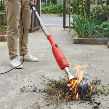 Garden Sanctuary 2-in-1 Electric Weed Burner & Charcoal Starter - 2000W, Dual Temp Modes, 2 Replacement Nozzles