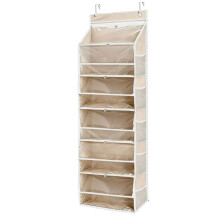Grey Black Beige Hanging Storage Unit Featuring Viewable- s