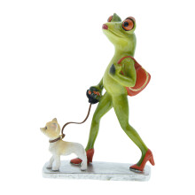 Frogs And Dog Resin Animal Sculpture Contemporary Nordic Styles