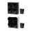 Stylish Plastic Wall Hanging Garden Planter Combines-White 2