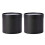 2PCS Decorative Mini Plant Pot Portable And User Friendly-Black 1