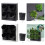 Stylish Plastic Wall Hanging Garden Planter Combines-White 3