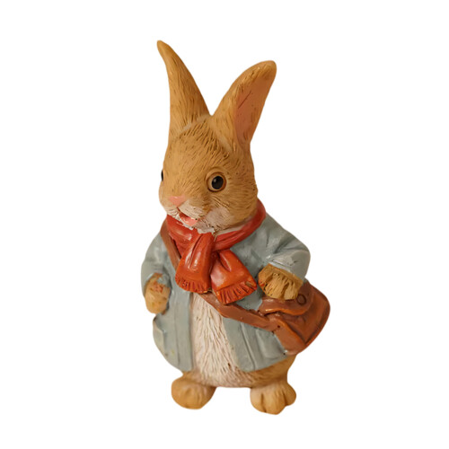 Mini Resin Bunnies Tiny Plastic Rabbit Miniature-Backpack Hare