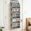 Large Capacity Over The Door Storage With 6 Main- Gray 6