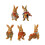 Miniature Rabbit Figurine Mini Easters Bunnies-Backpack Hare 3