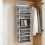 Large Capacity Over The Door Storage With 6 Main- Gray 7