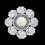 Romance Floral bestickte Untersetzer und Tischsets im Set, 7