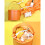 Modische Geschenkverpackungsbox aus Leder in runder Form-Orange 5