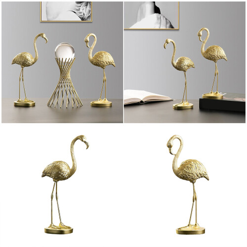 Flamingo-Statuen, Kunstharz,-neige deinen Kopf 2