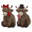 Elegant Pattern Sculpture Yak Resin Statue Home-envelope cow 4
