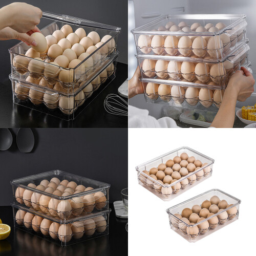 Modern Kitchen Eggs Organizers With Nonslip Base And-15 pieces 2