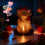 Elegant Pattern Sculpture Yak Resin Statue Home-envelope cow 7