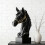 Classical Horse Head Statue For Home Decoration Solid-Black 7