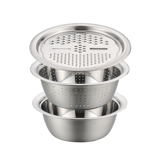Ensemble de bassins multifonctionnels en acier inoxydable,-L