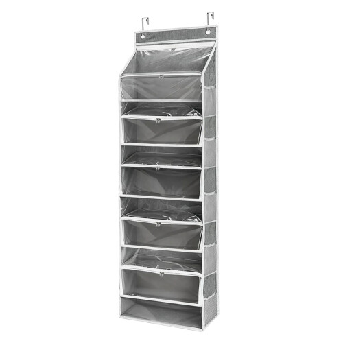 Several Section Over The Door Hanging Bag Constructed- Gray