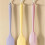 Large Cream Baking Scrapers Silicone Spatula Nonstick-Pink 1 6