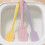 Silicone Baking Scrapers Smoother Spreader Kitchen-Yellow 1 7