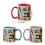 Artistic Sewing Inspired Ceramic Cup Ideal For Hot Drink-Blue 4