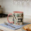 Large Capacity Ceramic Coffee Mug Beautiful Sewing Pattern-Red 6
