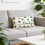 Luck Four Leaf Clovers Linen Pillowcase for Sofa Bed or Office 3